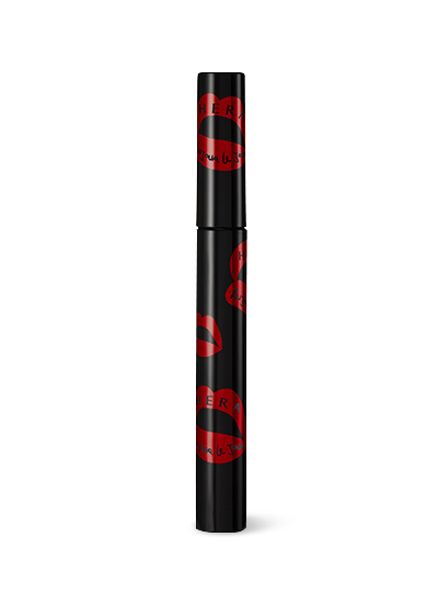 Rich Curling Mascara A mascara with bold red lips printed on the tube